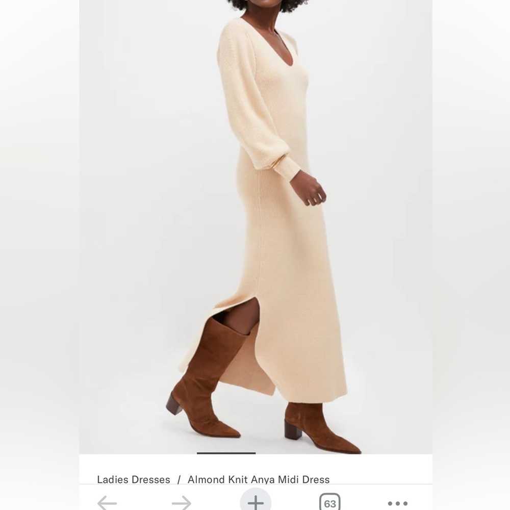 Elegant Cream Midi Dress